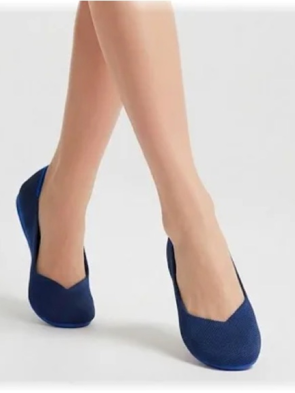 Rothy’s navy knit pointed flats sz 9